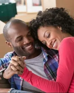 Happy couple together