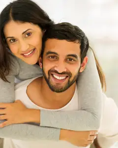 Couple laughing